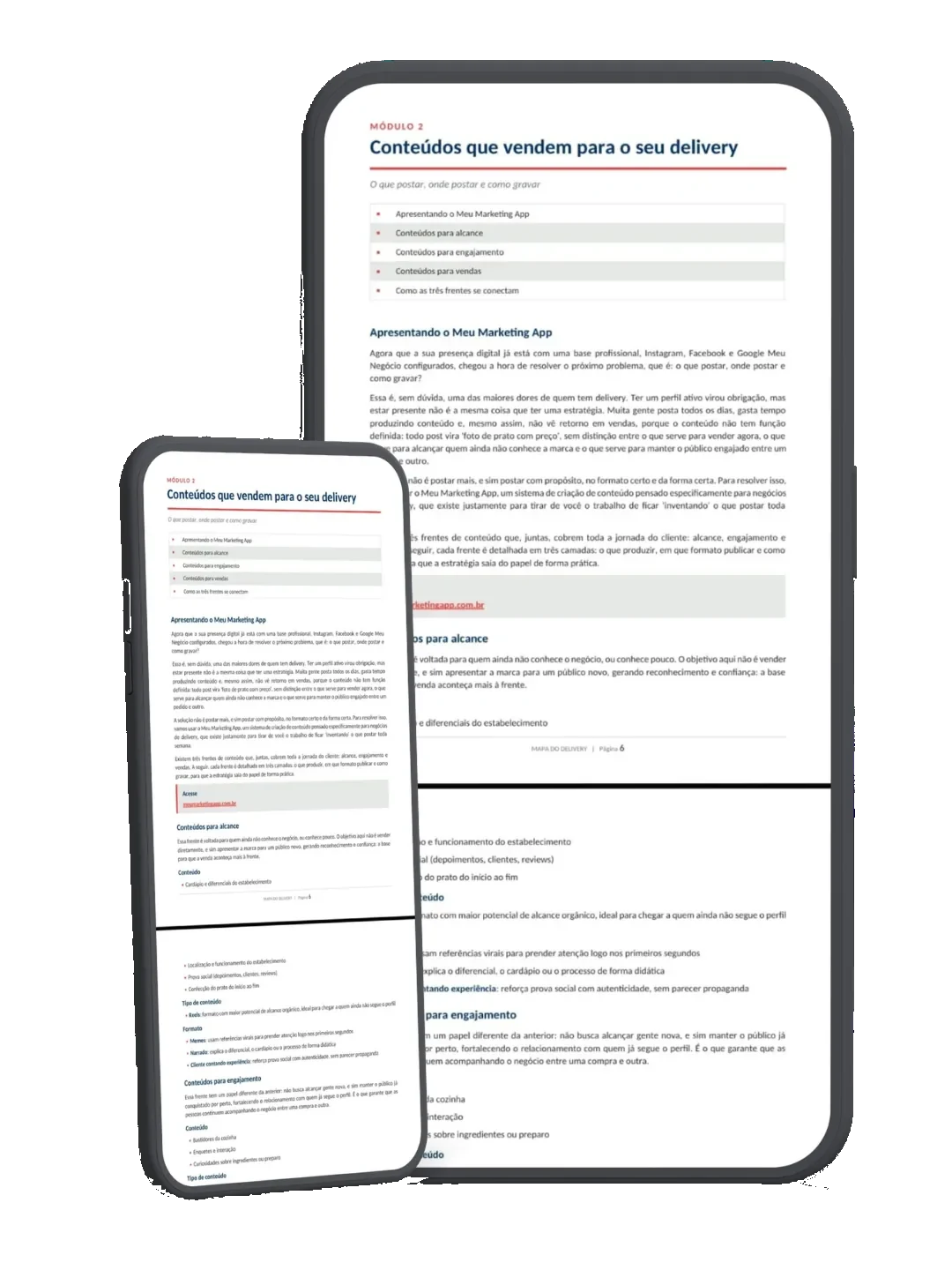 Prévia do módulo 02 do Mapa do Delivery: Estrutura de conteúdos para o seu delivery